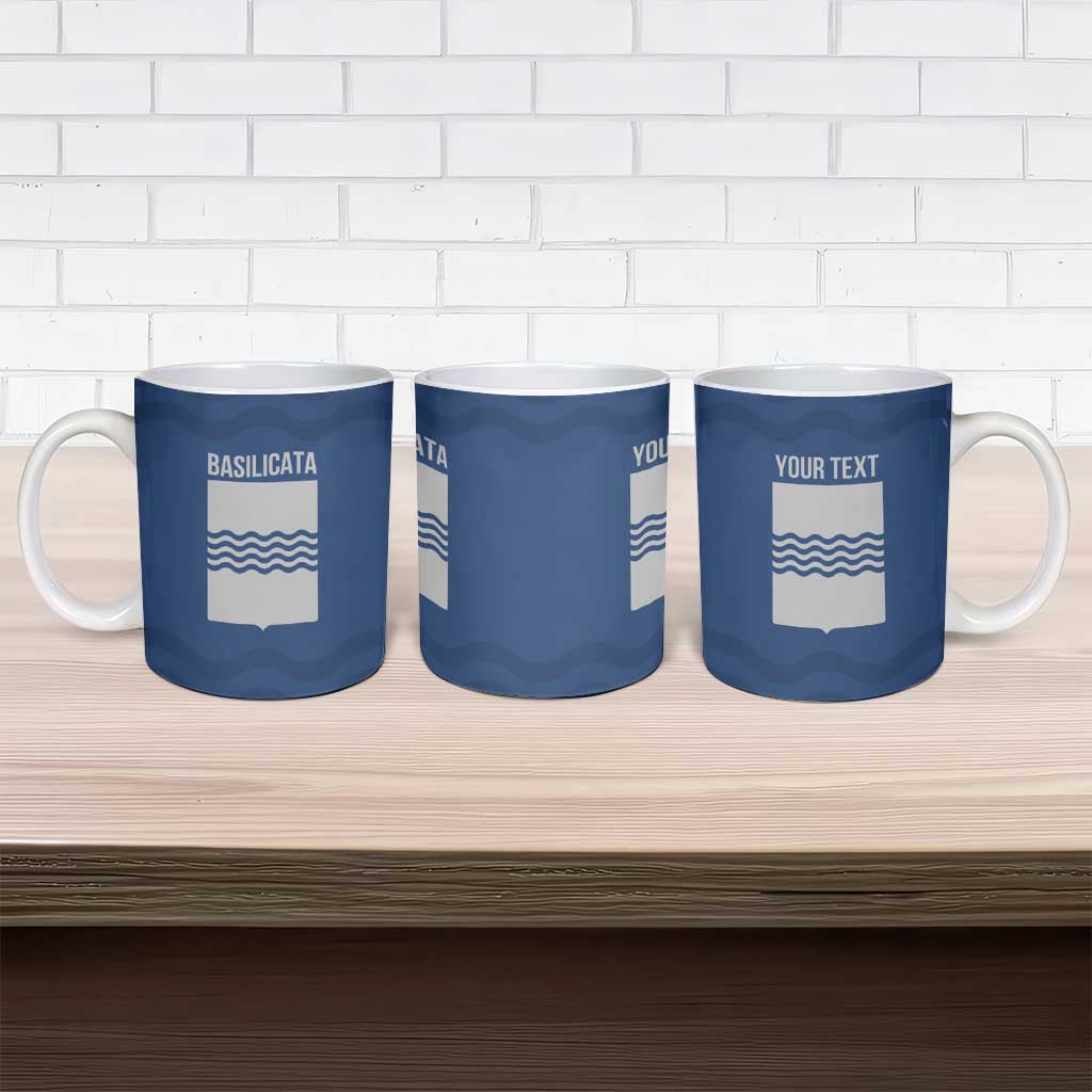 Personalized Italy Basilicata Ceramic Mug Inspiration Flags Style - Wonder Print Shop