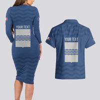 Personalized Italy Basilicata Couples Matching Long Sleeve Bodycon Dress and Hawaiian Shirt Inspiration Flags Style