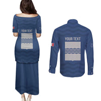 Personalized Italy Basilicata Couples Matching Puletasi and Long Sleeve Button Shirt Inspiration Flags Style