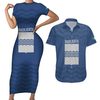 Personalized Italy Basilicata Couples Matching Short Sleeve Bodycon Dress and Hawaiian Shirt Inspiration Flags Style