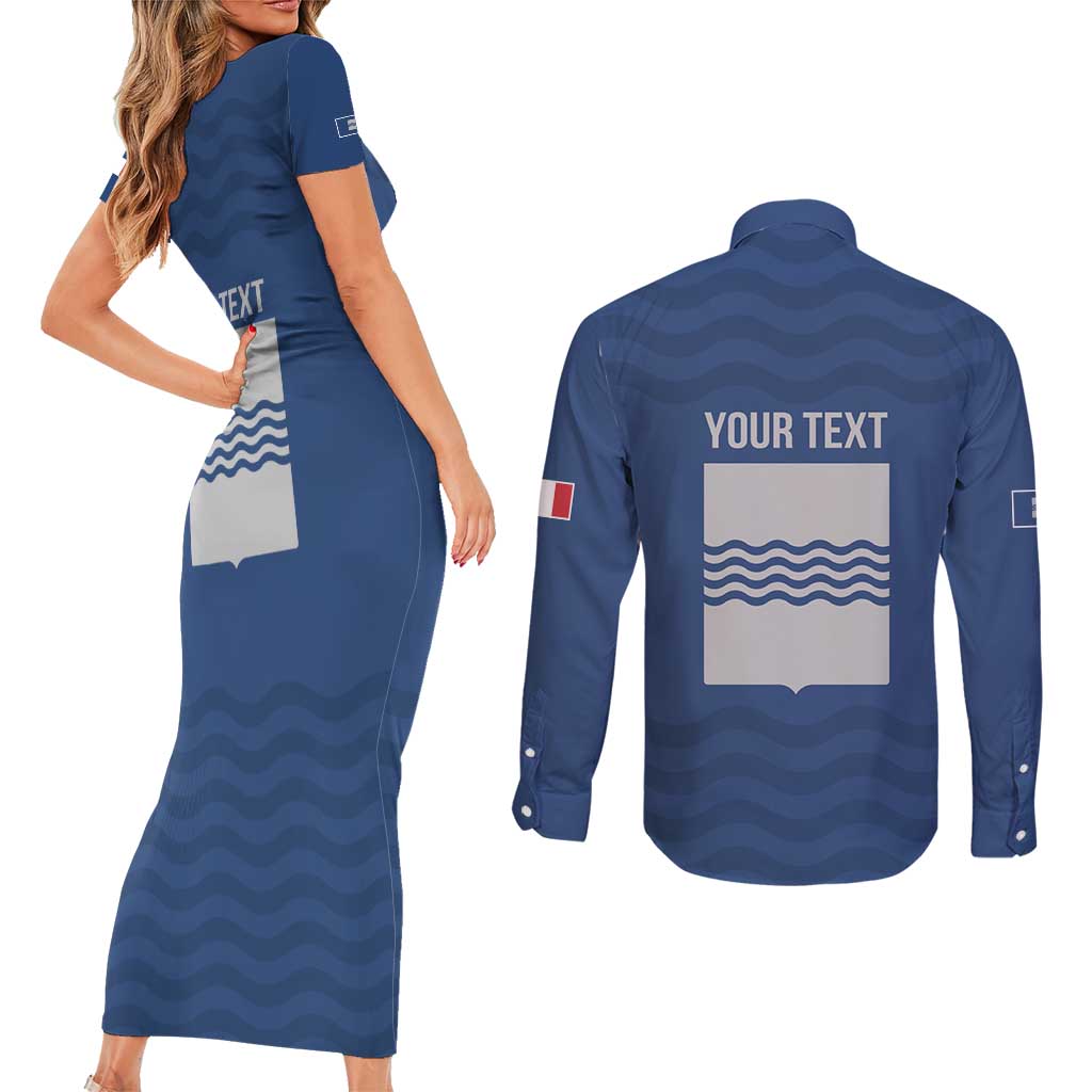 Personalized Italy Basilicata Couples Matching Short Sleeve Bodycon Dress and Long Sleeve Button Shirt Inspiration Flags Style