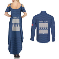 Personalized Italy Basilicata Couples Matching Summer Maxi Dress and Long Sleeve Button Shirt Inspiration Flags Style