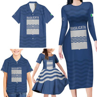 Personalized Italy Basilicata Family Matching Long Sleeve Bodycon Dress and Hawaiian Shirt Inspiration Flags Style
