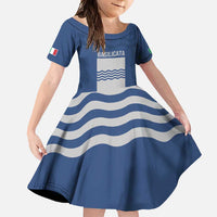 Personalized Italy Basilicata Family Matching Off Shoulder Maxi Dress and Hawaiian Shirt Inspiration Flags Style