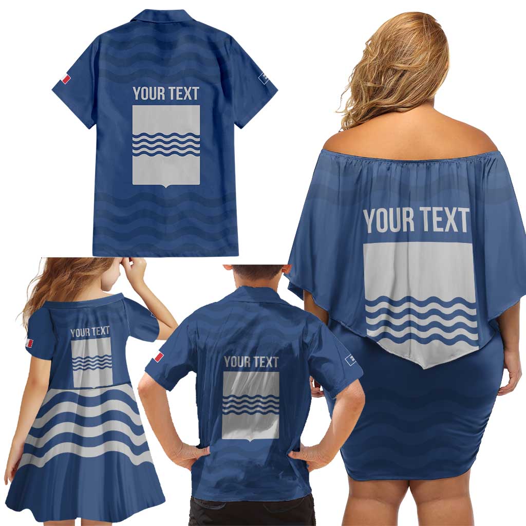 Personalized Italy Basilicata Family Matching Off Shoulder Short Dress and Hawaiian Shirt Inspiration Flags Style