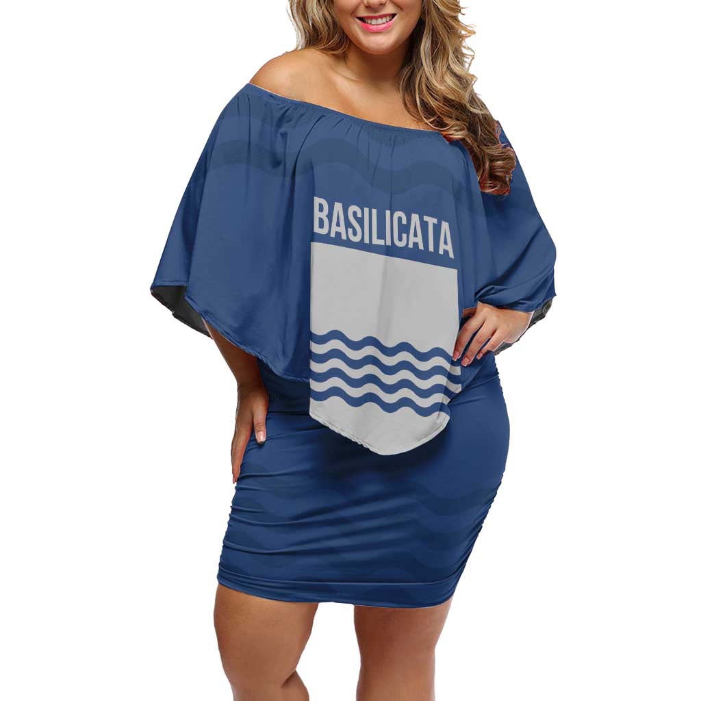 Personalized Italy Basilicata Family Matching Off Shoulder Short Dress and Hawaiian Shirt Inspiration Flags Style