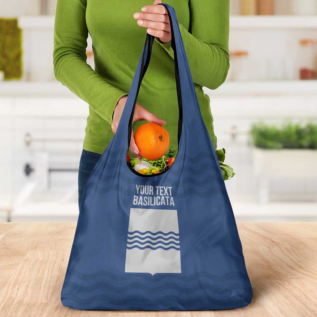Personalized Italy Basilicata Grocery Bag Inspiration Flags Style