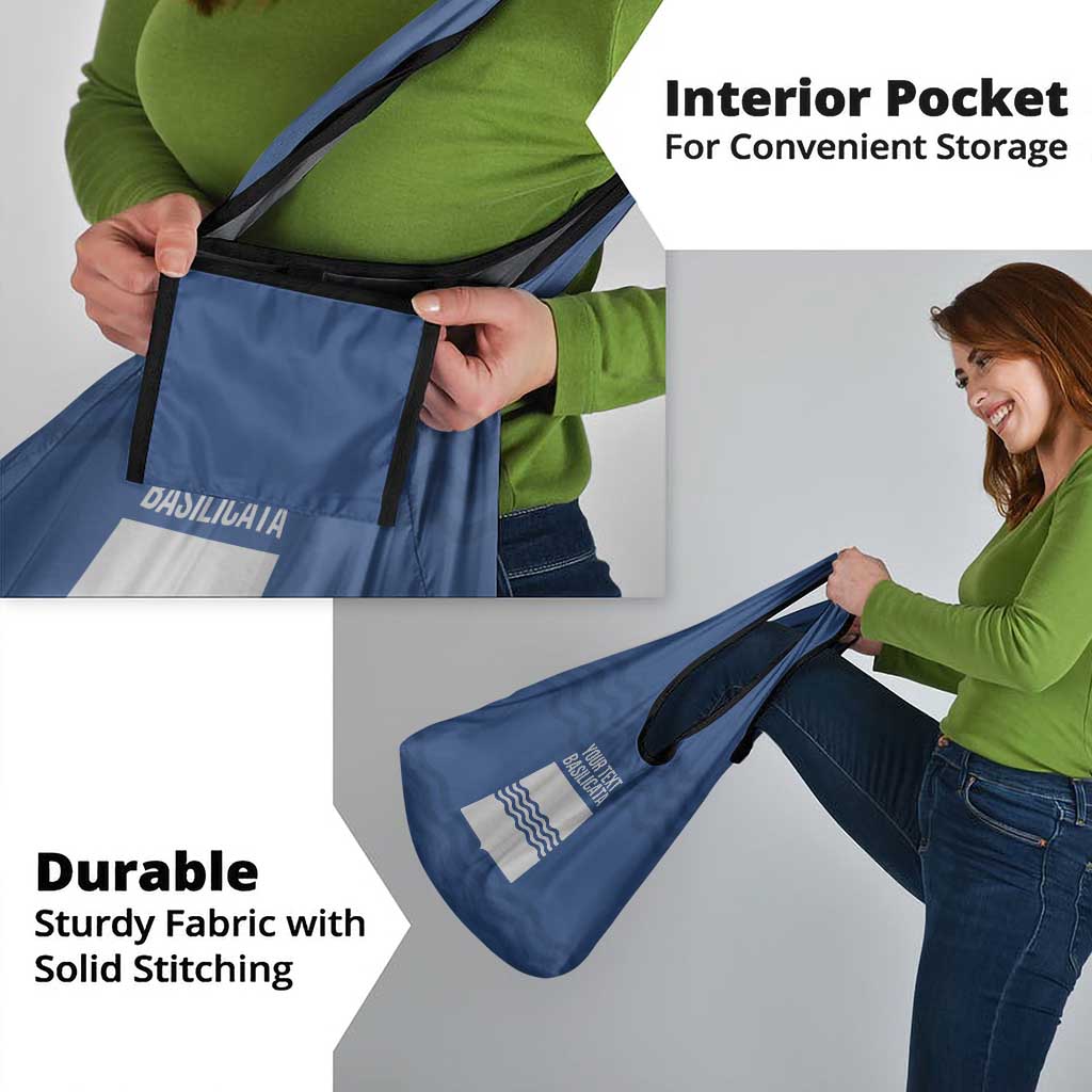 Personalized Italy Basilicata Grocery Bag Inspiration Flags Style