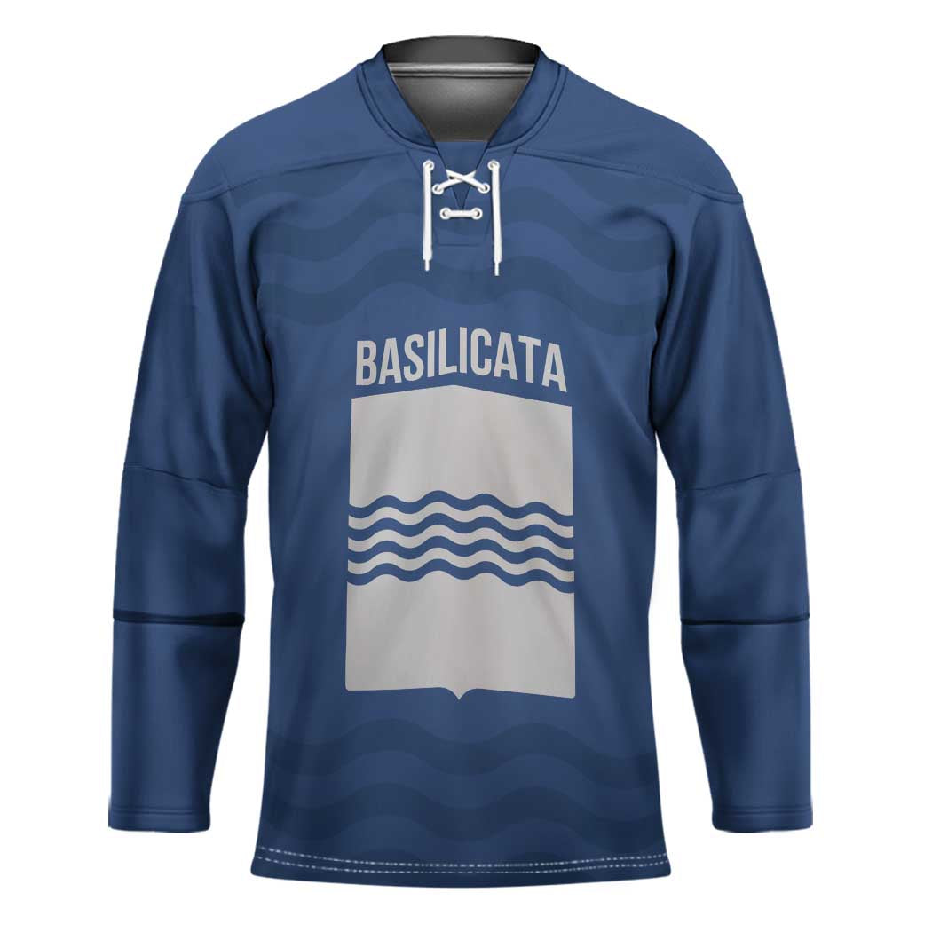 Personalized Italy Basilicata Hockey Jersey Inspiration Flags Style - Wonder Print Shop