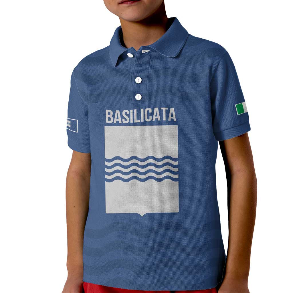 Personalized Italy Basilicata Kid Polo Shirt Inspiration Flags Style