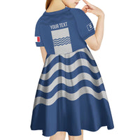 Personalized Italy Basilicata Kid Short Sleeve Dress Inspiration Flags Style