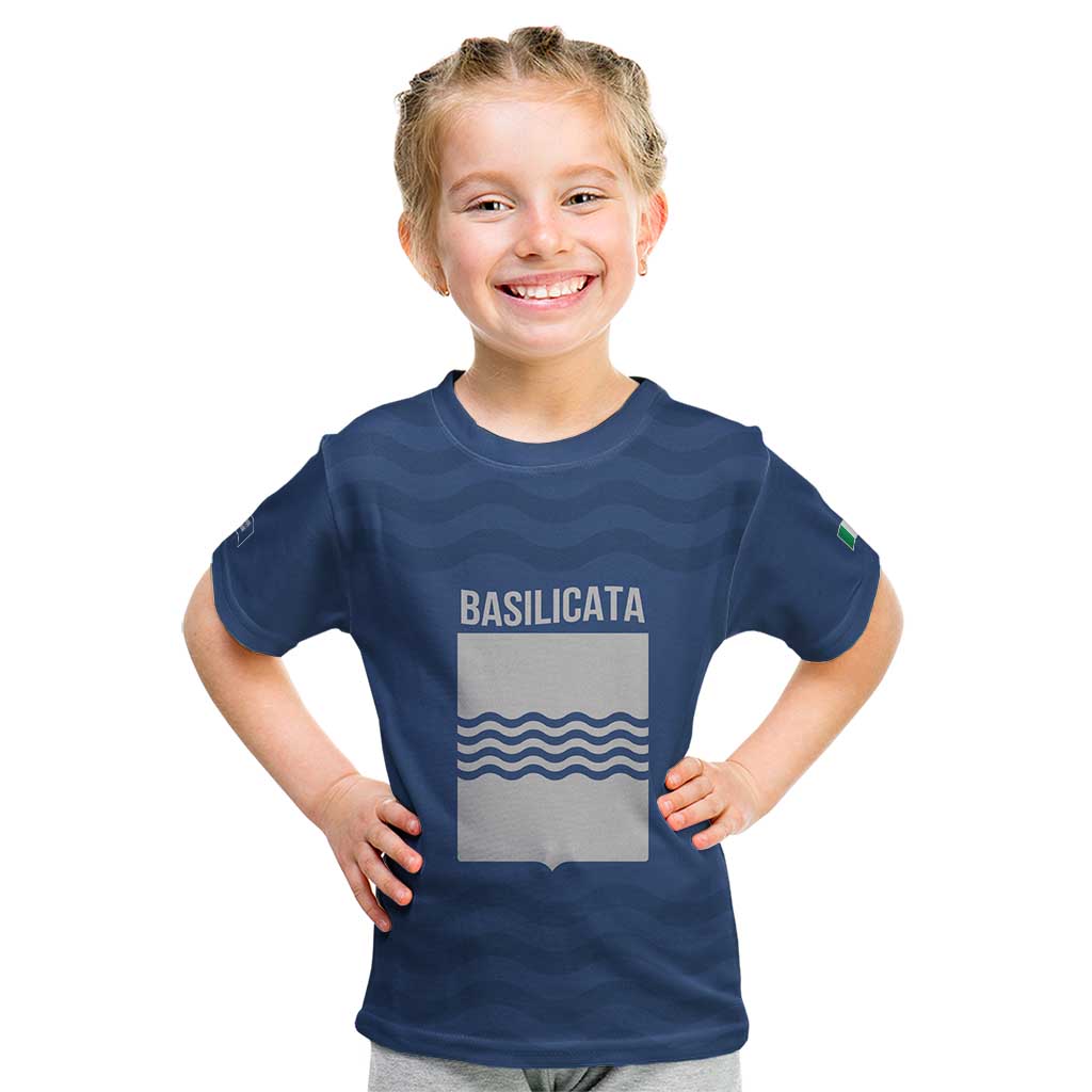 Personalized Italy Basilicata Kid T Shirt Inspiration Flags Style