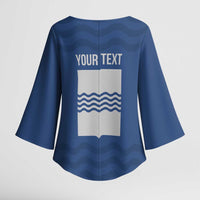 Personalized Italy Basilicata Kimono Sleeve Blouse Inspiration Flags Style - Wonder Print Shop