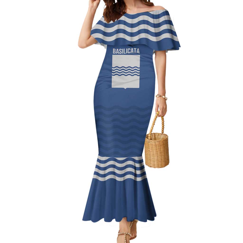 Personalized Italy Basilicata Mermaid Dress Inspiration Flags Style