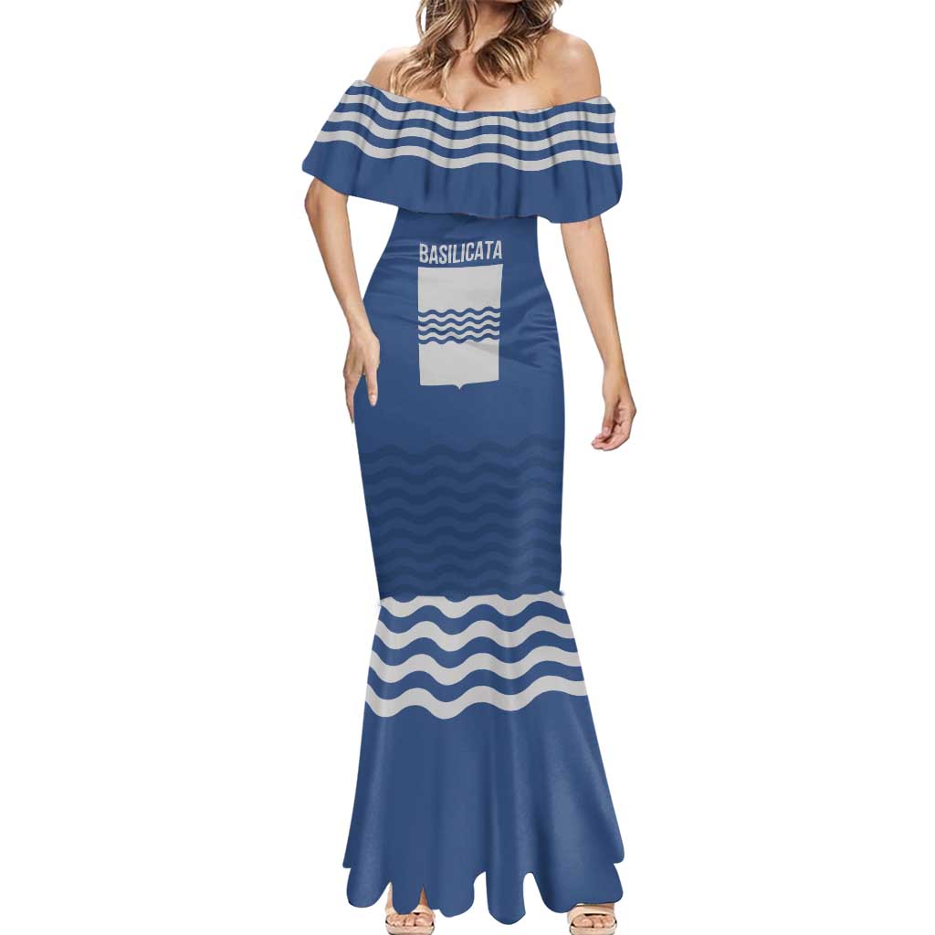 Personalized Italy Basilicata Mermaid Dress Inspiration Flags Style