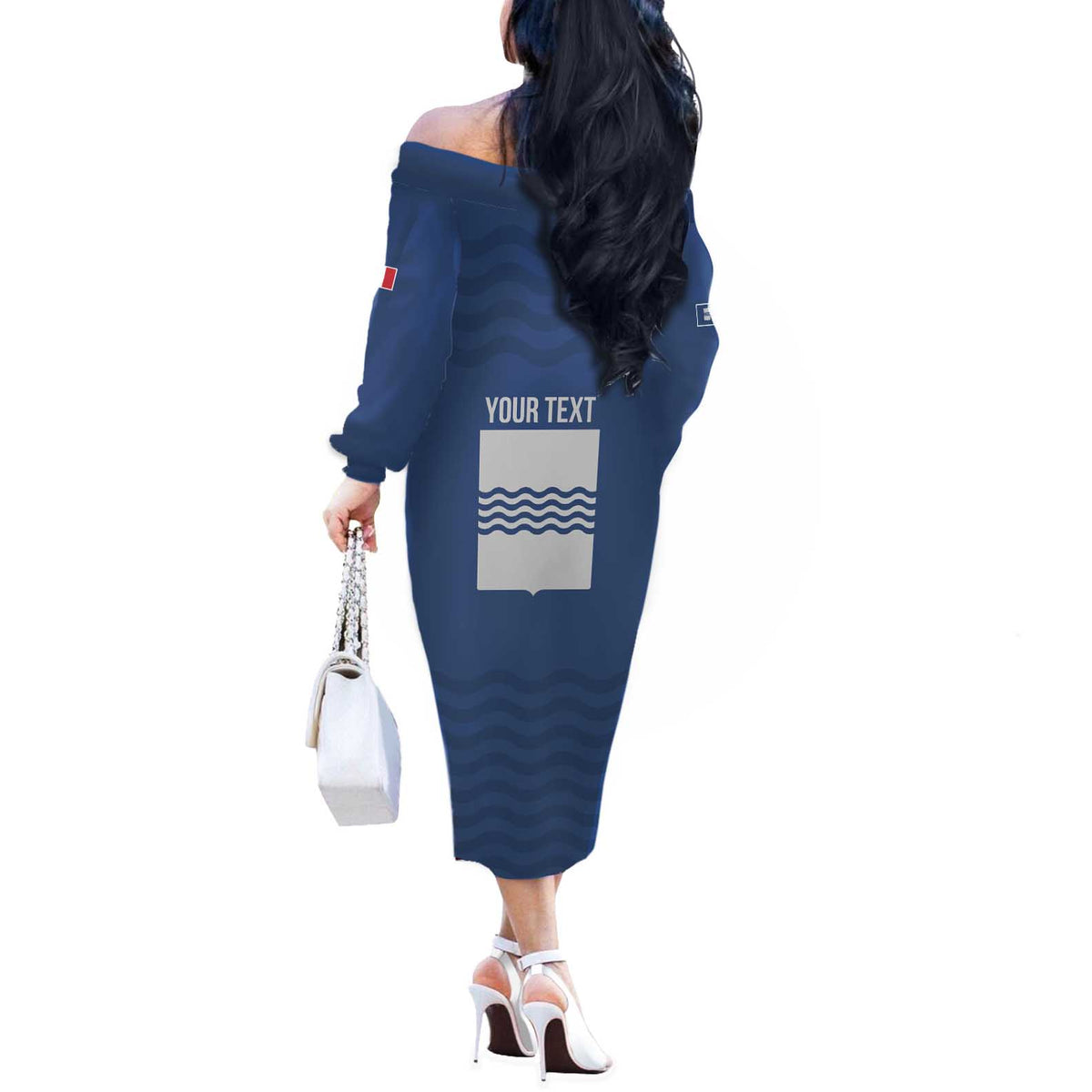 Personalized Italy Basilicata Off The Shoulder Long Sleeve Dress Inspiration Flags Style