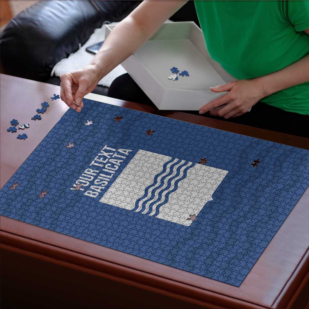 Personalized Italy Basilicata Puzzle Inspiration Flags Style - Wonder Print Shop