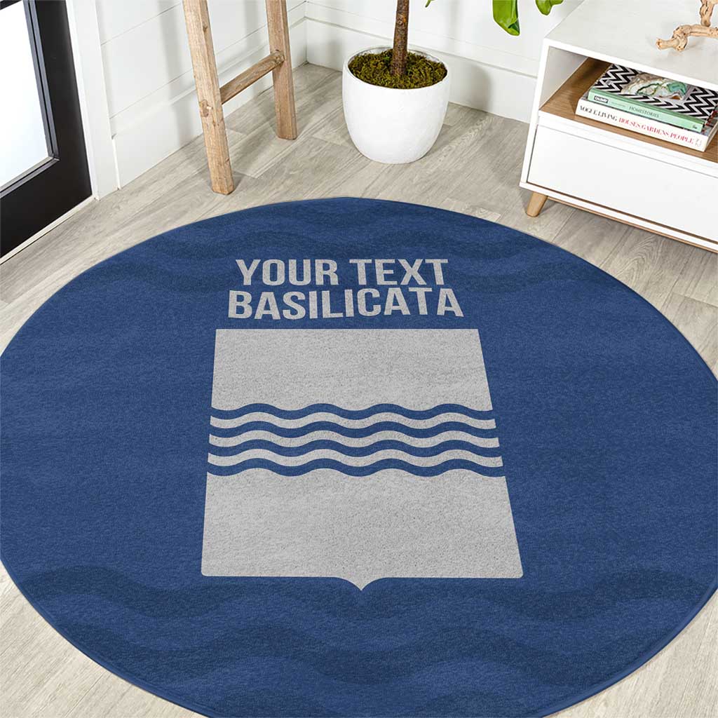 Personalized Italy Basilicata Round Carpet Inspiration Flags Style