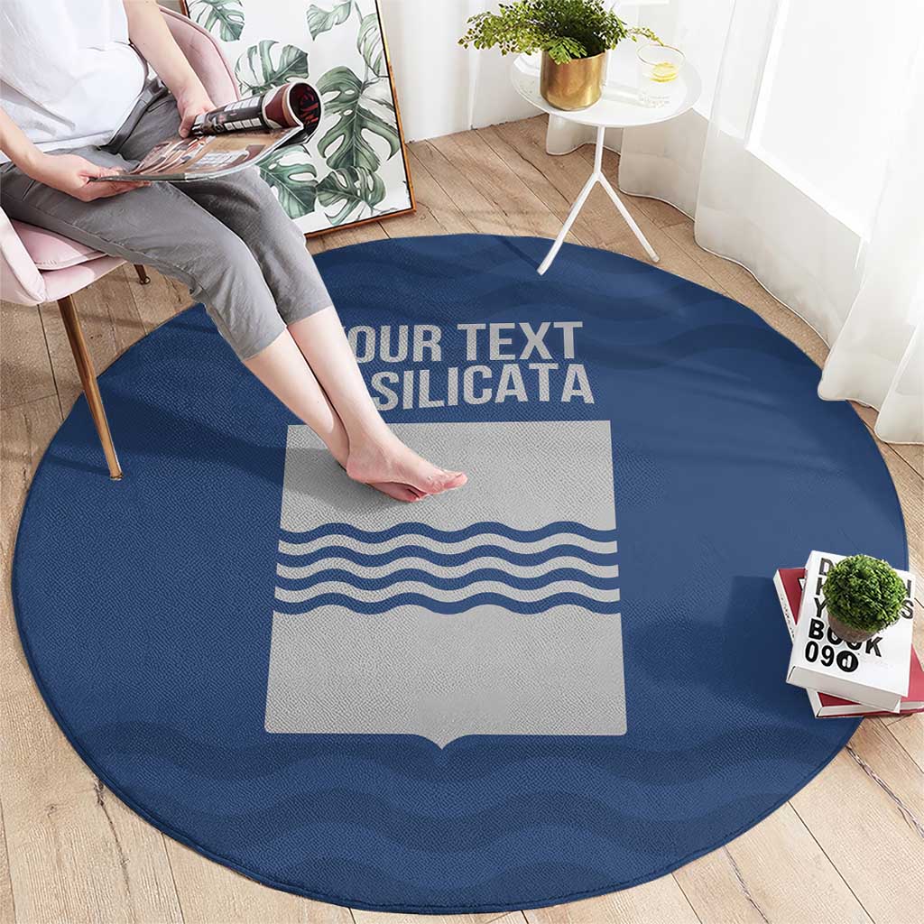 Personalized Italy Basilicata Round Carpet Inspiration Flags Style