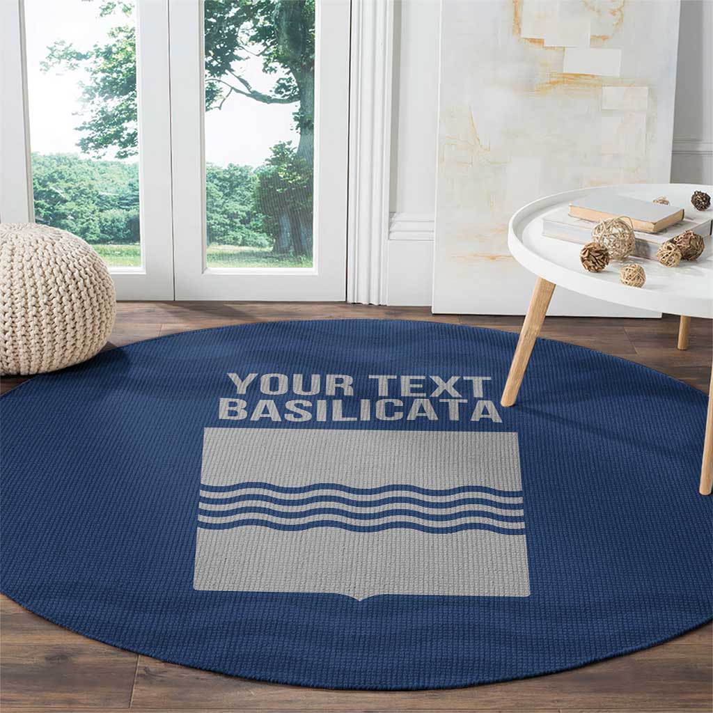 Personalized Italy Basilicata Round Carpet Inspiration Flags Style