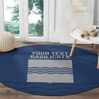 Personalized Italy Basilicata Round Carpet Inspiration Flags Style