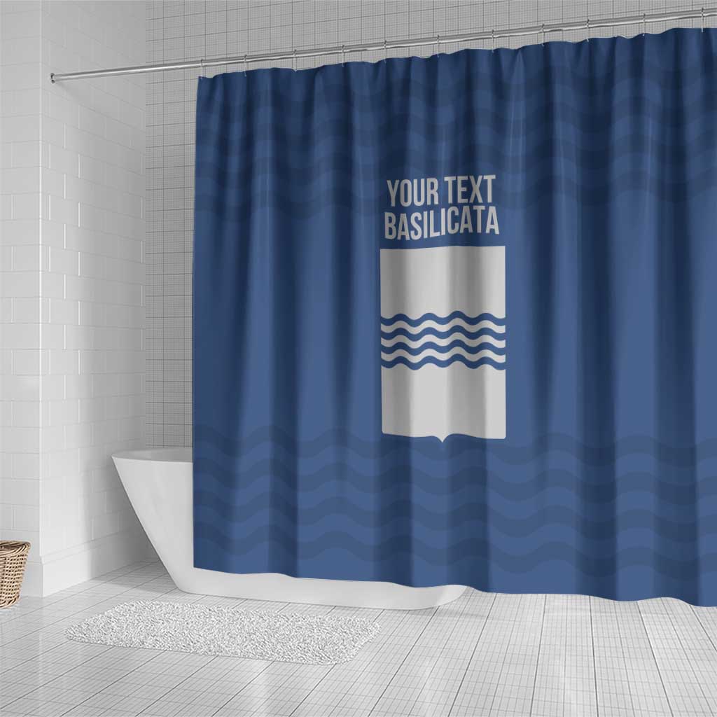 Personalized Italy Basilicata Shower Curtain Inspiration Flags Style