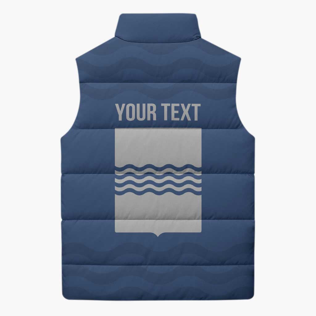 Personalized Italy Basilicata Sleeveless Puffer Jacket Inspiration Flags Style - Wonder Print Shop