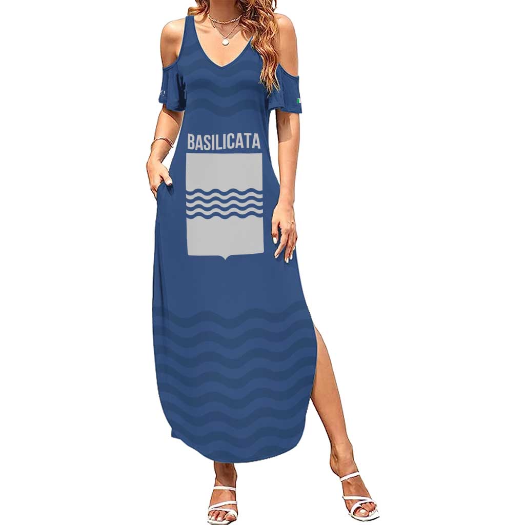 Personalized Italy Basilicata Summer Maxi Dress Inspiration Flags Style