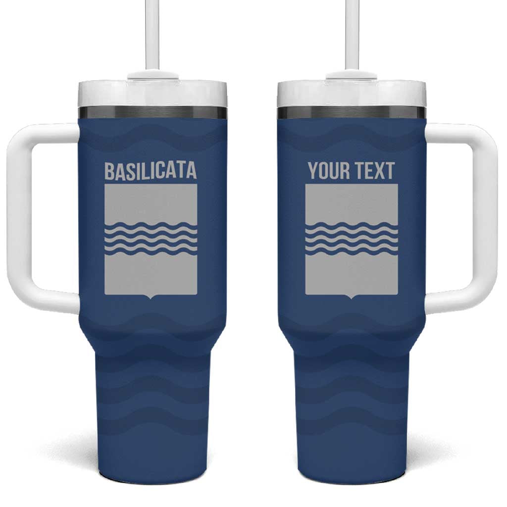 Personalized Italy Basilicata Tumbler With Handle Inspiration Flags Style