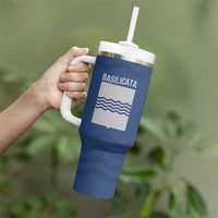 Personalized Italy Basilicata Tumbler With Handle Inspiration Flags Style