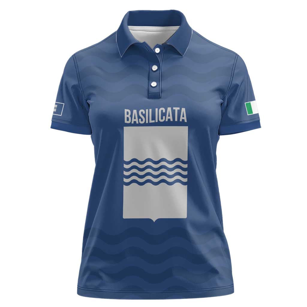 Personalized Italy Basilicata Women Polo Shirt Inspiration Flags Style