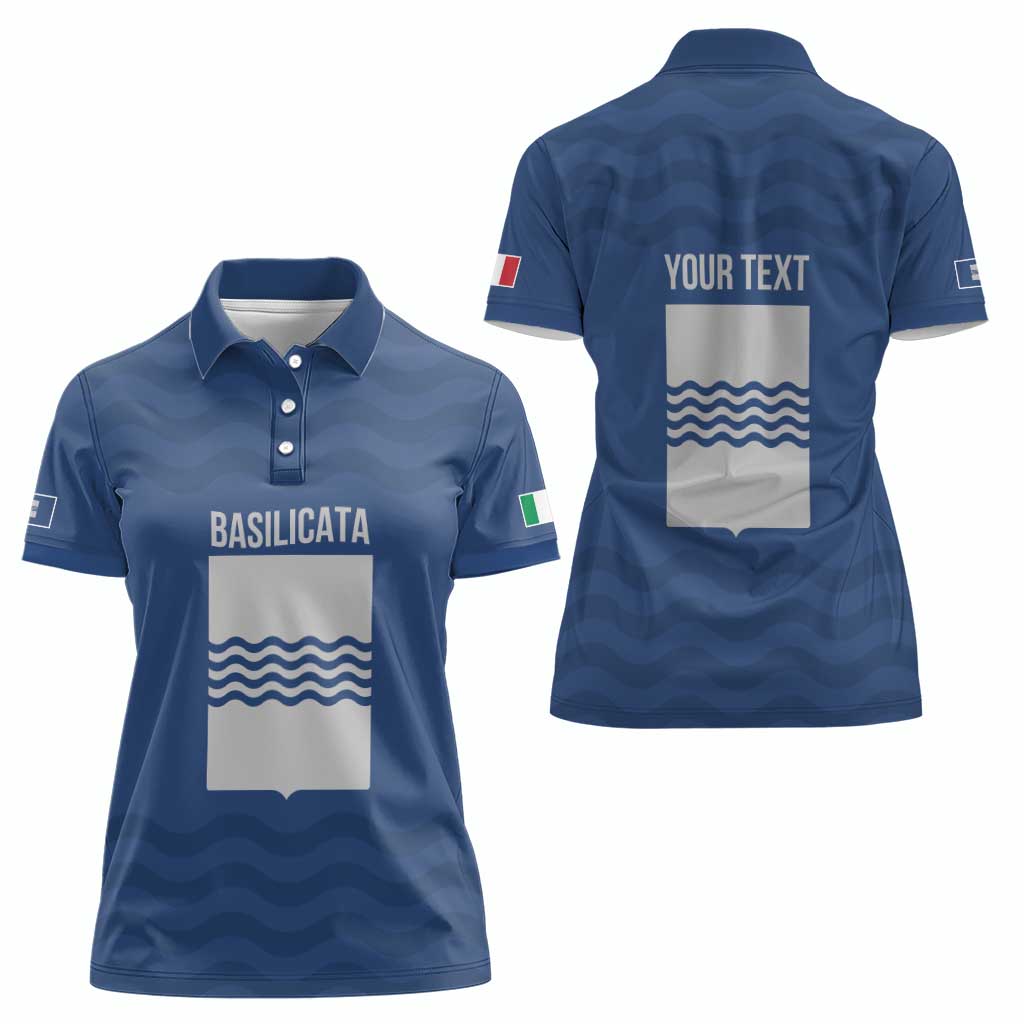 Personalized Italy Basilicata Women Polo Shirt Inspiration Flags Style