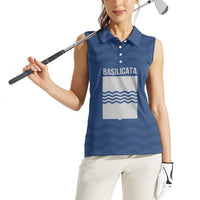 Personalized Italy Basilicata Women Sleeveless Polo Shirt Inspiration Flags Style