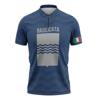 Personalized Italy Basilicata Zipper Polo Shirt Inspiration Flags Style - Wonder Print Shop