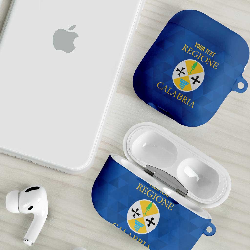 Personalized Italy Calabria AirPods Case Inspiration Flags Style - Wonder Print Shop