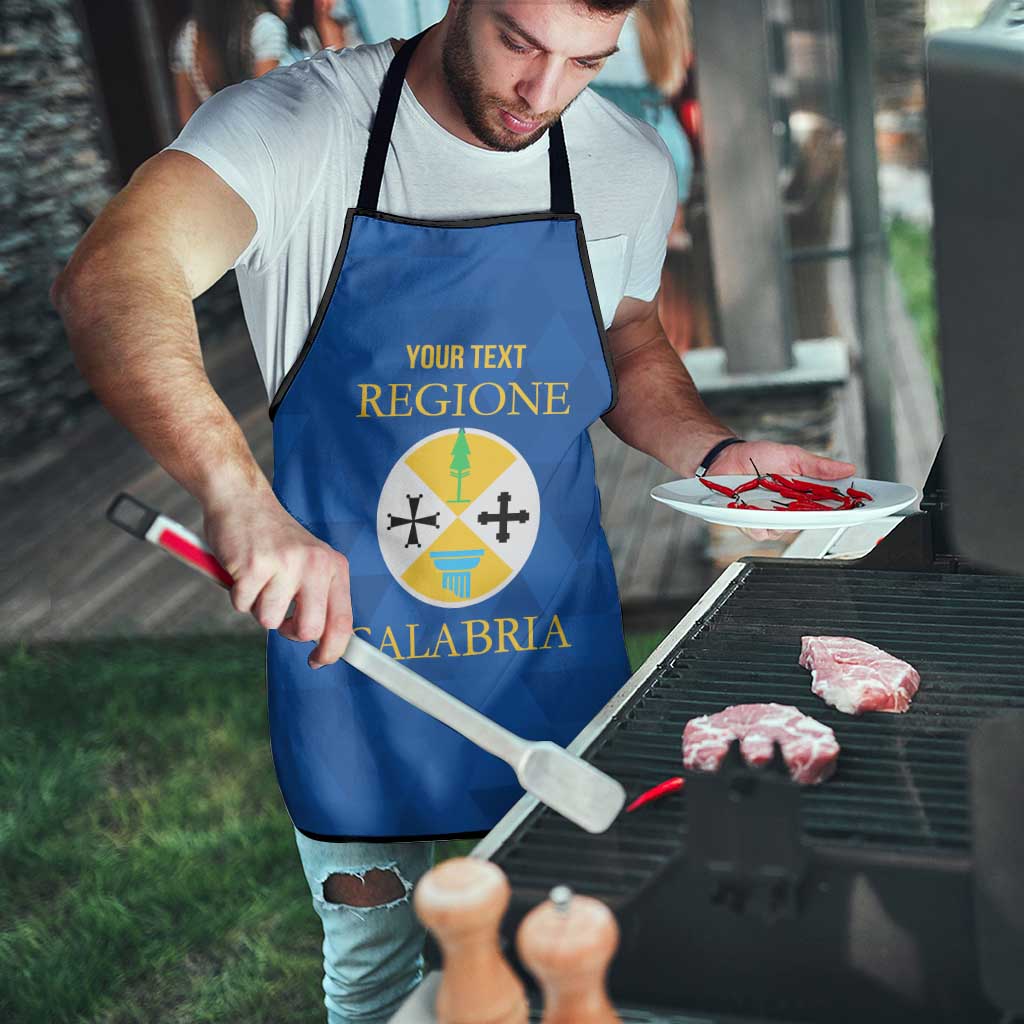 Personalized Italy Calabria Apron Inspiration Flags Style - Wonder Print Shop