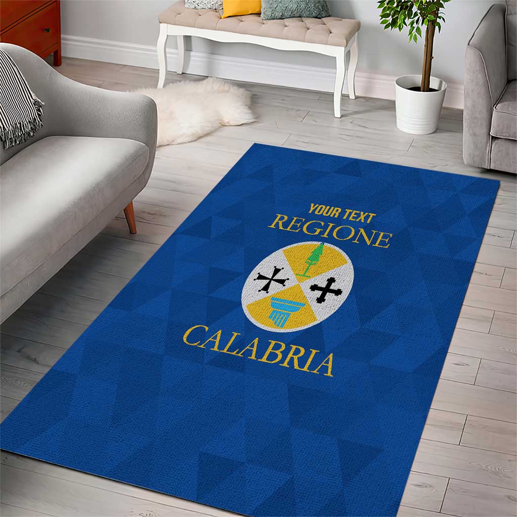 Personalized Italy Calabria Area Rug Inspiration Flags Style