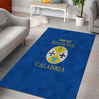Personalized Italy Calabria Area Rug Inspiration Flags Style