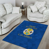 Personalized Italy Calabria Area Rug Inspiration Flags Style