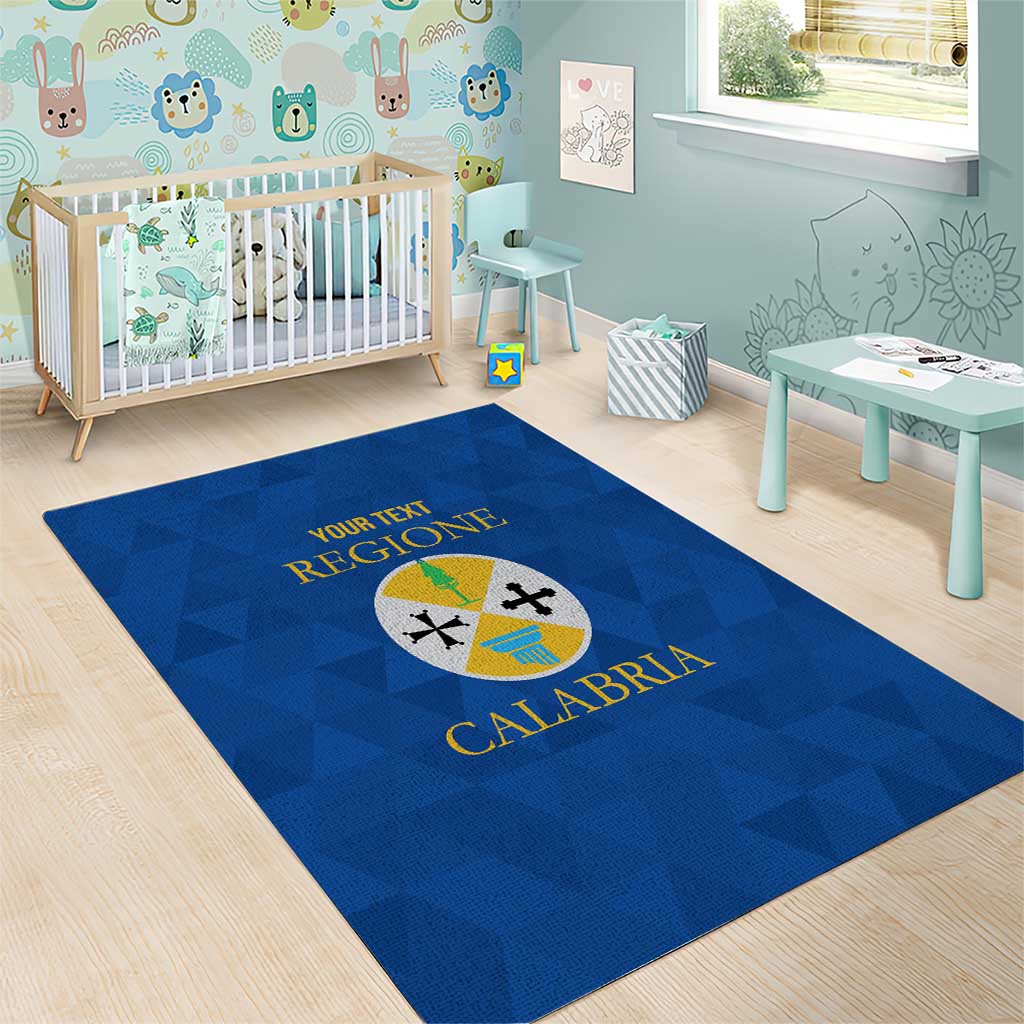 Personalized Italy Calabria Area Rug Inspiration Flags Style