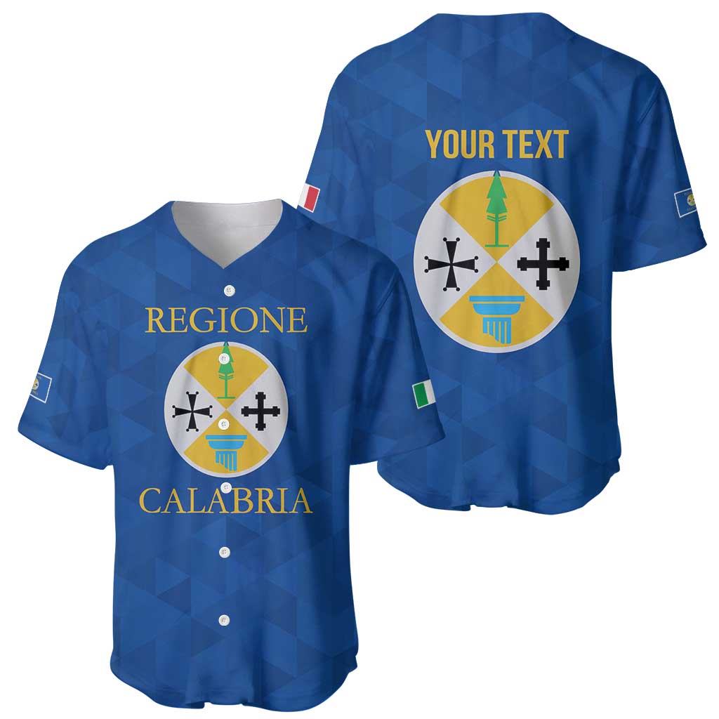 Personalized Italy Calabria Baseball Jersey Inspiration Flags Style