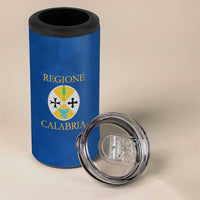 Personalized Italy Calabria 4 in 1 Can Cooler Tumbler Inspiration Flags Style