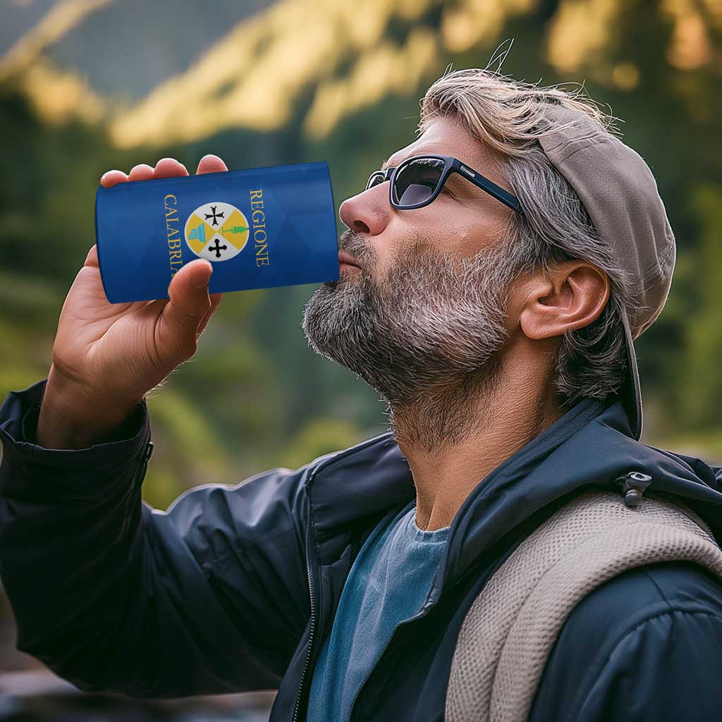 Personalized Italy Calabria 4 in 1 Can Cooler Tumbler Inspiration Flags Style