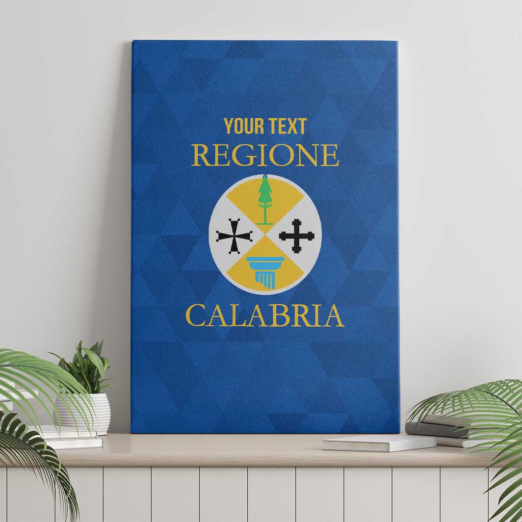 Personalized Italy Calabria Canvas Wall Art Inspiration Flags Style