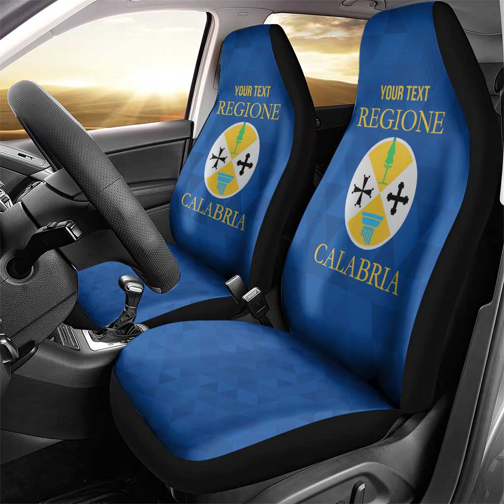 Personalized Italy Calabria Car Seat Cover Inspiration Flags Style