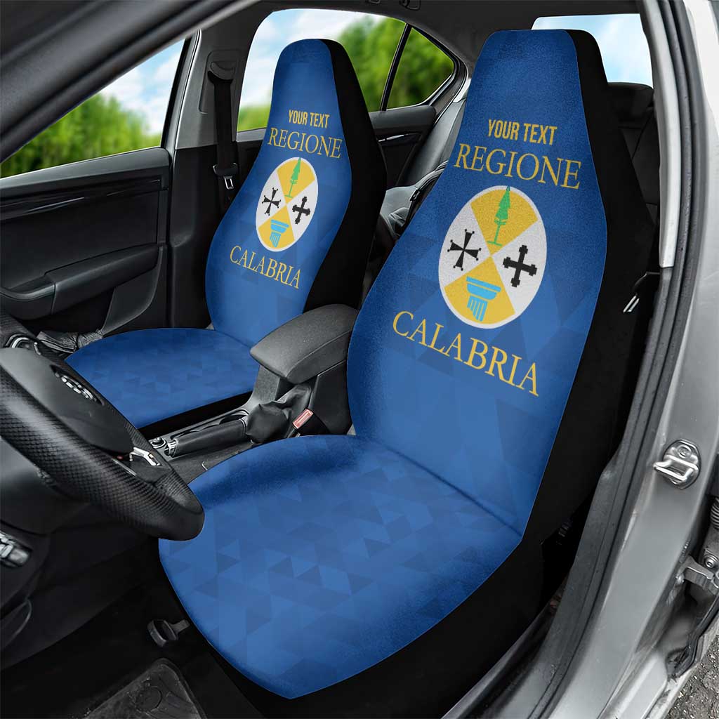 Personalized Italy Calabria Car Seat Cover Inspiration Flags Style