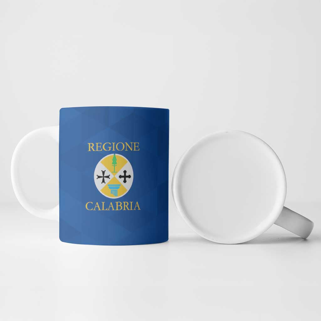 Personalized Italy Calabria Ceramic Mug Inspiration Flags Style - Wonder Print Shop