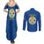 Personalized Italy Calabria Couples Matching Summer Maxi Dress and Long Sleeve Button Shirt Inspiration Flags Style