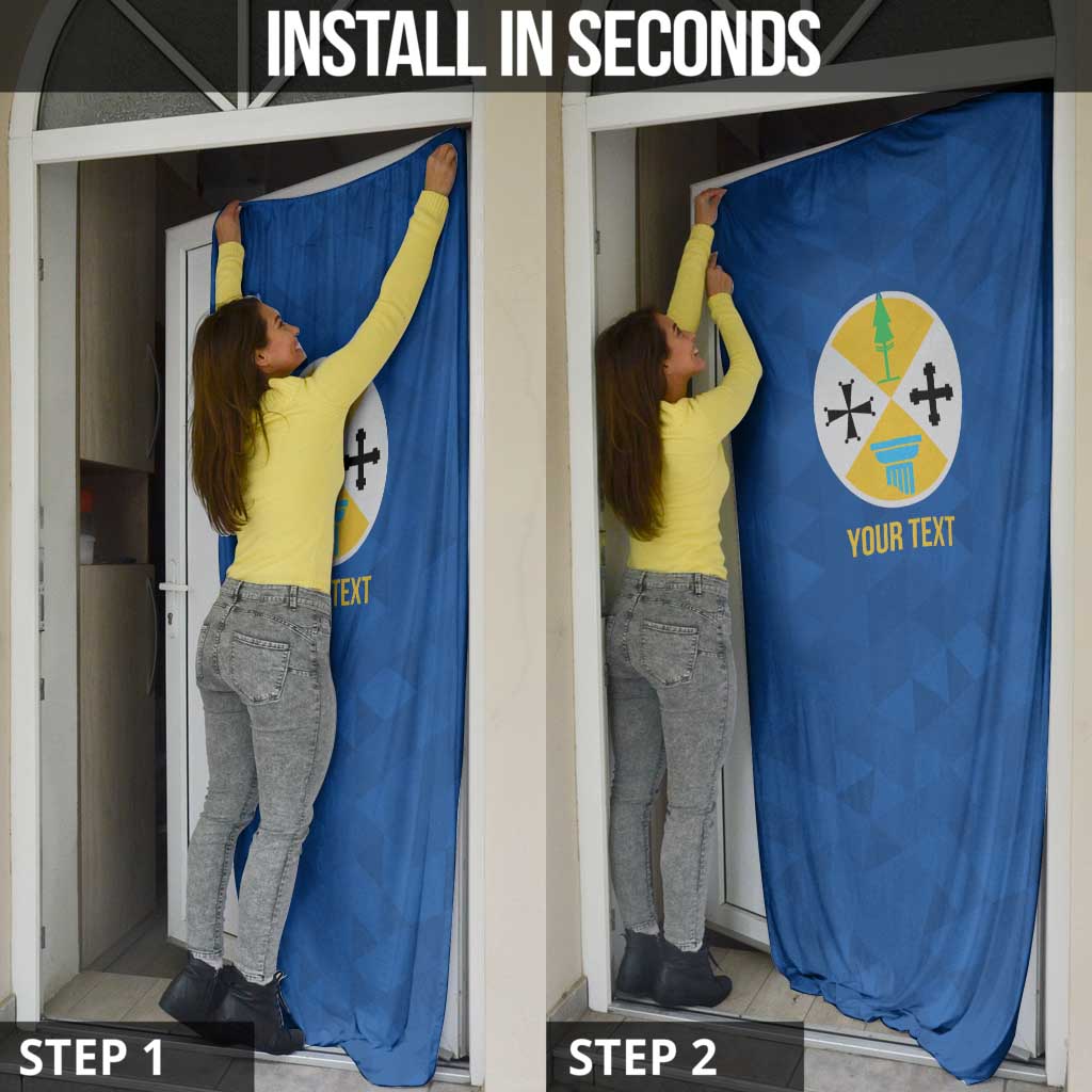 Personalized Italy Calabria Door Cover Inspiration Flags Style - Wonder Print Shop