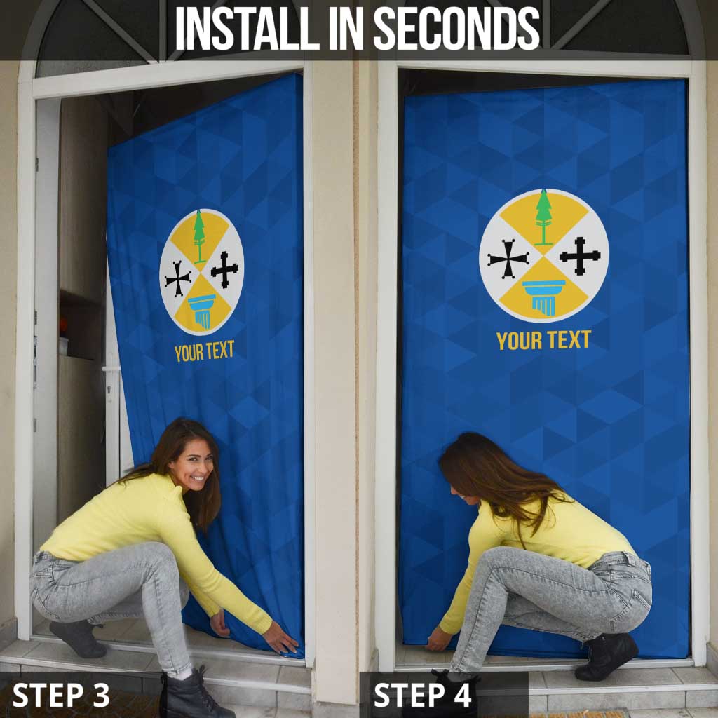 Personalized Italy Calabria Door Cover Inspiration Flags Style - Wonder Print Shop